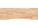 Syfax™ Piano Scrivania 160X50X2,5 Cm Rovere Massello Non Trattato