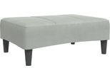 Syfax™ Poggiapiedi Grigio Chiaro 77X55X31 Cm In Velluto