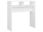 Syfax™ Tavolino Consolle Bianco 78X30X80 Cm In Legno Multistrato