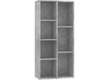 Syfax™ Libreria Grigio Cemento 50X25X106 Cm In Legno Multistrato
