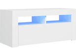 Syfax™ Mobile Porta Tv Con Luci Led Bianco 90X35X40 Cm