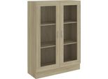 Syfax™ Armadietto Vetrina Rovere Sonoma 82,5X30,5X115 Cm Multistrato