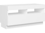 Syfax™ Mobile Porta Tv Con Luci Led Bianco 80X35X40 Cm