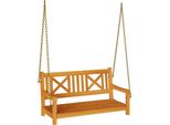 Syfax™ Panchina A Dondolo Marrone 110 X 56 X 58.5 Cm