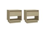 Syfax™ Comodini 2 Pz Rovere Sonoma 45X34X44 Cm In Truciolato