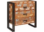 Syfax™ Credenza Marrone 66 X 33 X 70 Cm Legno Massello Riciclato
