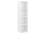 Syfax™ Mobile Tv Da Parete Bianco 37X37X142,5 Cm In Legno Multistrato