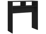 Syfax™ Tavolino Consolle Nero 78X30X80 Cm In Legno Multistrato