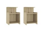 Syfax™ Comodini 2Pz Rovere Sonoma 40X35X60 Cm In Legno Multistrato