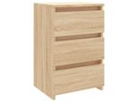 Syfax™ Comodino Rovere Sonoma 40X35X62,5 Cm In Legno Multistrato