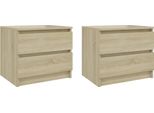 Syfax™ Comodini 2Pz Rovere Sonoma 50X39X43,5 Cm In Legno Multistrato