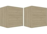 Syfax™ Comodini Rovere Sonoma 2 Pz 40X30X40 Cm In Legno Multistrato