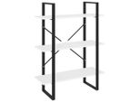 Syfax™ Libreria Bianca 80X30X105 Cm In Legno Multistrato