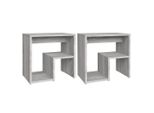 Syfax™ Comodini Grigio Sonoma 2 Pz 40X30X40 Cm In Legno Multistrato