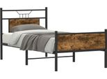 Syfax™ Giroletto Senza Materasso Rovere Fumo 75X190 Cm In Truciolato