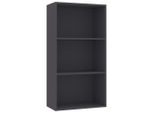 Syfax™ Libreria A 3 Ripiani Grigia 60X30X114 Cm In Legno Multistrato