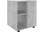 Syfax™ Mobiletto Con Ruote Grigio Cemento 60X53X72Cm Legno Multistrato