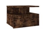 Syfax™ Comodino Pensile Rovere Fumo 40X31X27 Cm In Legno Multistrato