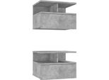 Syfax™ Comodini Pensili 2Pz Grigio Cemento 40X31X27Cm In Multistrato