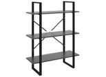 Syfax™ Libreria Grigia 80X30X105 Cm In Legno Multistrato