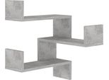 Syfax™ Scaffale Angolare A Muro Grigio Cemento 40X40X50 Cm Multistrato