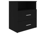 Syfax™ Comodino Nero 50X32X60 Cm