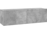 Syfax™ Mobile Porta Tv Grigio Cemento 100X30X30Cm In Legno Multistrato