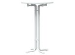 Syfax™ Tavolo Da Bar Bianco Ø70X110 Cm Legno Multistrato E Acciaio