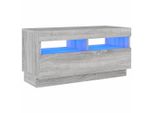 Syfax™ Mobile Porta Tv Con Luci Led Grigio Sonoma 80X35X40 Cm