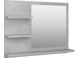 Syfax™ Specchio Da Bagno Grigio Cemento 60X10,5X45 Cm In Truciolato