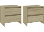 Syfax™ Comodini 2 Pz Rovere Sonoma 45X34,5X44,5 Cm In Truciolato