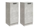 Syfax™ Credenze 2 Pz Grigio Cemento 30X30X70 Cm In Legno Multistrato