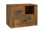 Syfax™ Comodino Rovere Fumo 60X36X45 Cm Legno Multistrato