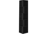 Syfax™ Armadio Angolare Nero 33X33X164,5 Cm In Truciolato