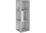 Syfax™ Armadio Angolare Grigio Cemento 33X33X100 Cm In Truciolato