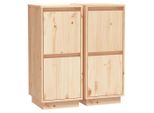 Syfax™ Credenze 2 Pz 31,5X34X75 Cm In Legno Massello Di Pino