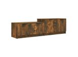 Syfax™ Mobile Tv Rovere Fumo 158,5X36X45 Cm In Legno Multistrato
