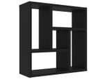 Syfax™ Scaffale A Parete Nero 45,1X16X45,1 Cm In Legno Multistrato