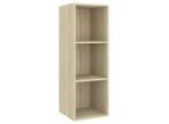 Syfax™ Mobile Tv Da Parete Rovere Sonoma 37X37X107Cm Legno Multistrato