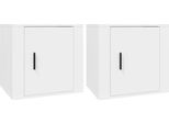 Syfax™ Comodini 2 Pz Bianca 50X39X47 Cm