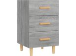 Syfax™ Comodino Grigio Sonoma 40X40X66 Cm In Legno Multistrato
