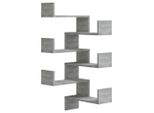 Syfax™ Scaffale Parete Angolo 2Pz Grigio Sonoma 40X40X50Cm Multistrato