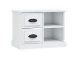 Syfax™ Comodino Bianco Lucido 60X35,5X45 Cm