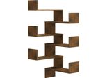 Syfax™ Scaffale Parete Angolo Rovere Anticato 40X40X50Cm Multistrato