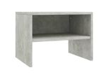 Syfax™ Comodino Grigio Cemento 40X30X30 Cm In Legno Multistrato