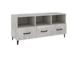 Syfax™ Mobile Porta Tv Grigio Cemento 102X35X50 Cm Legno Multistrato