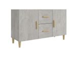 Syfax™ Credenza Grigio Cemento 100X36X60 Cm In Legno Multistrato