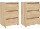 Syfax™ Comodini 2 Pz Rovere Sonoma 40X35X62,5 Cm In Legno Multistrato