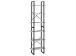 Syfax™ Scaffale Grigio Cemento 60X30X210 Cm In Legno Multistrato