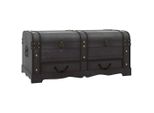 Syfax™ Baule Del Tesoro In Legno Grande Nero